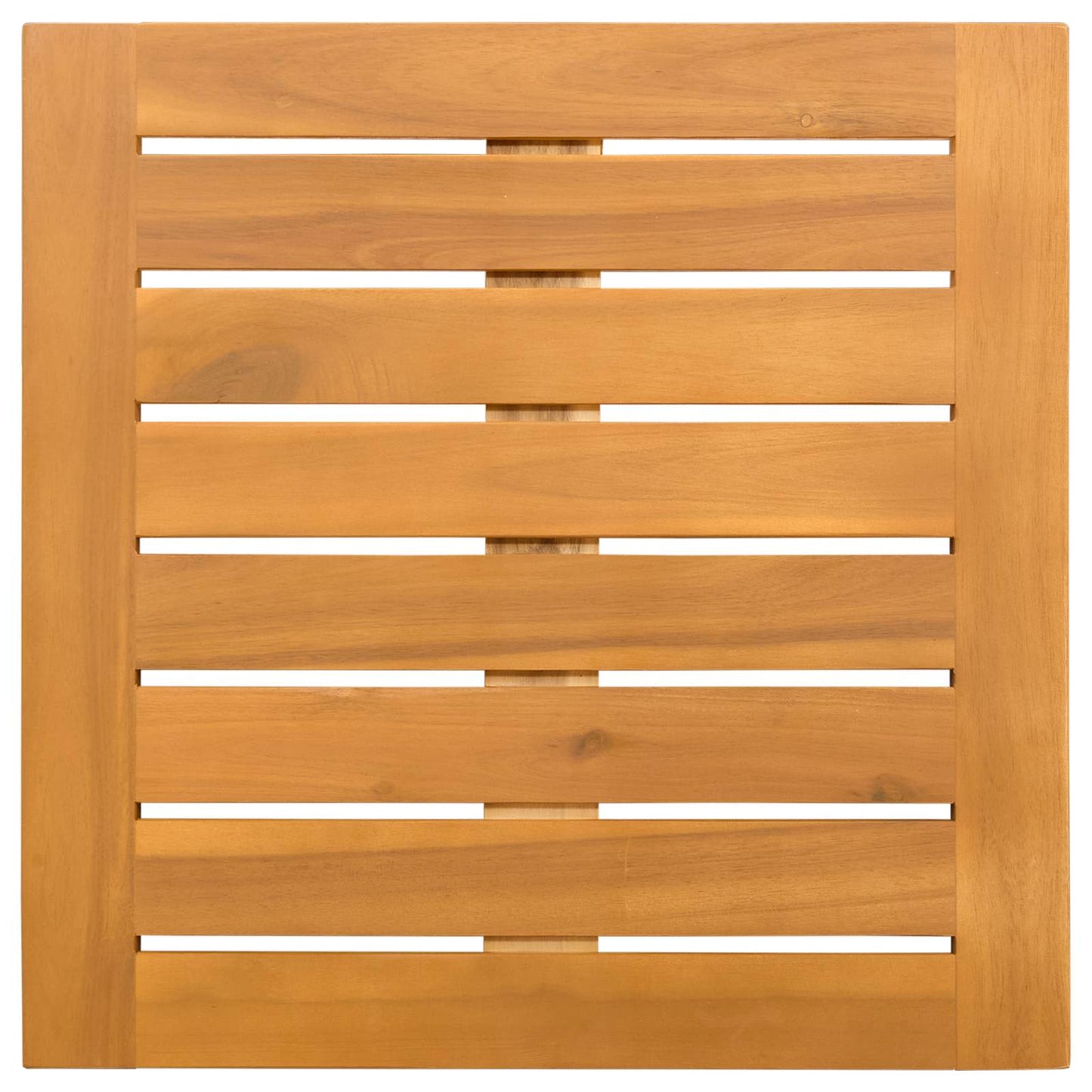 vidaXL Bath Mat Plain Brown 50 x 50 cm Solid Acacia Wood