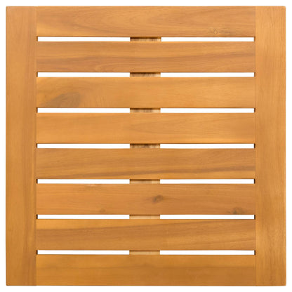 vidaXL Bath Mat Plain Brown 50 x 50 cm Solid Acacia Wood
