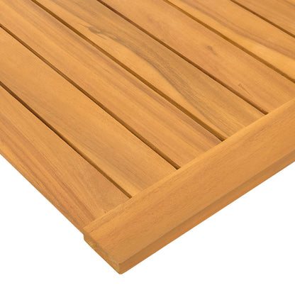 vidaXL Bath Mat Plain Brown 80 x 50 cm Solid Acacia Wood