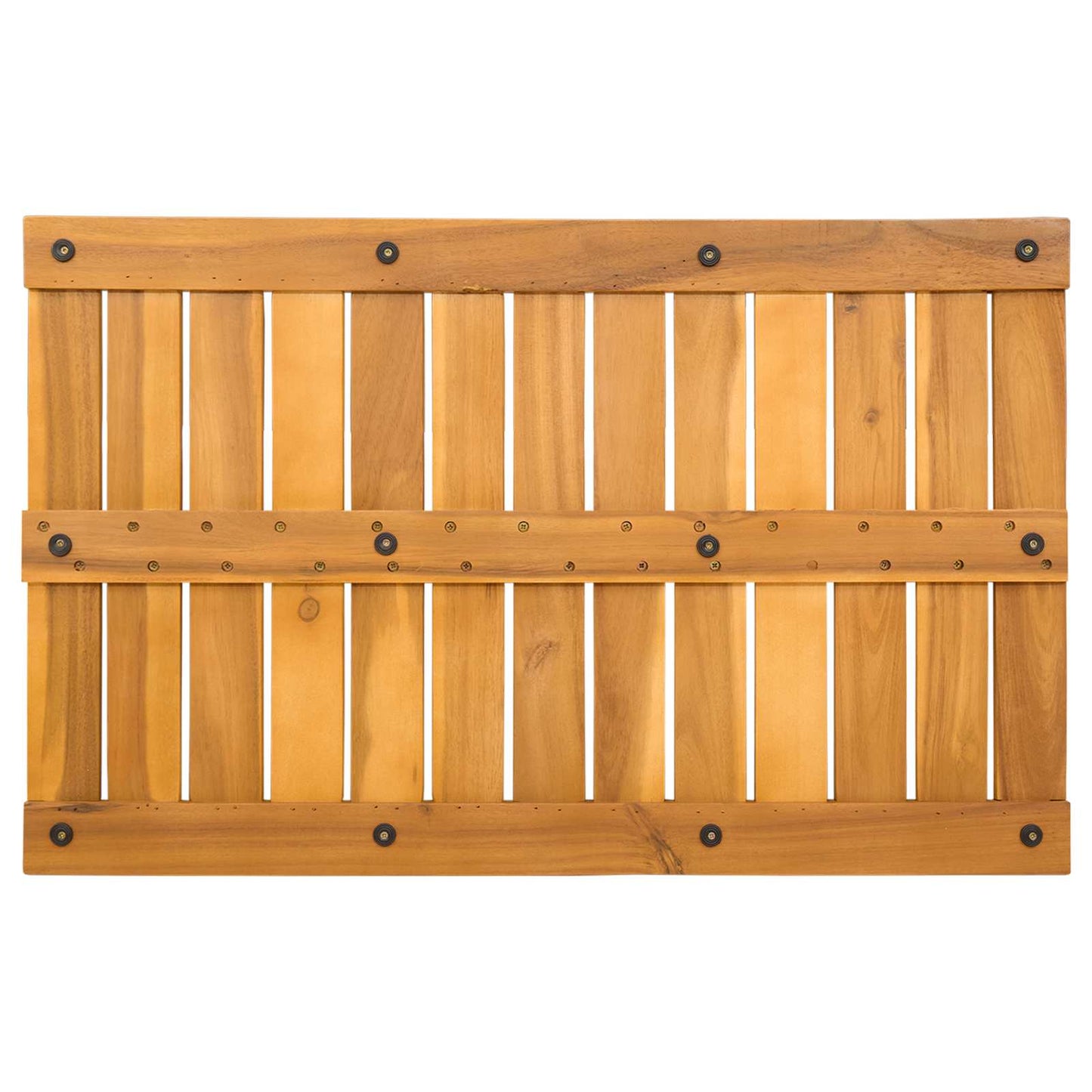 vidaXL Bath Mat Plain Brown 80 x 50 cm Solid Acacia Wood