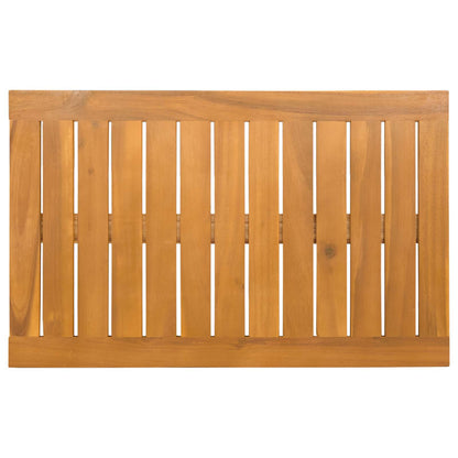 vidaXL Bath Mat Plain Brown 80 x 50 cm Solid Acacia Wood