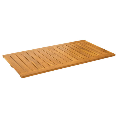 vidaXL Bath Mat Plain Brown 100 x 55 cm Solid Acacia Wood
