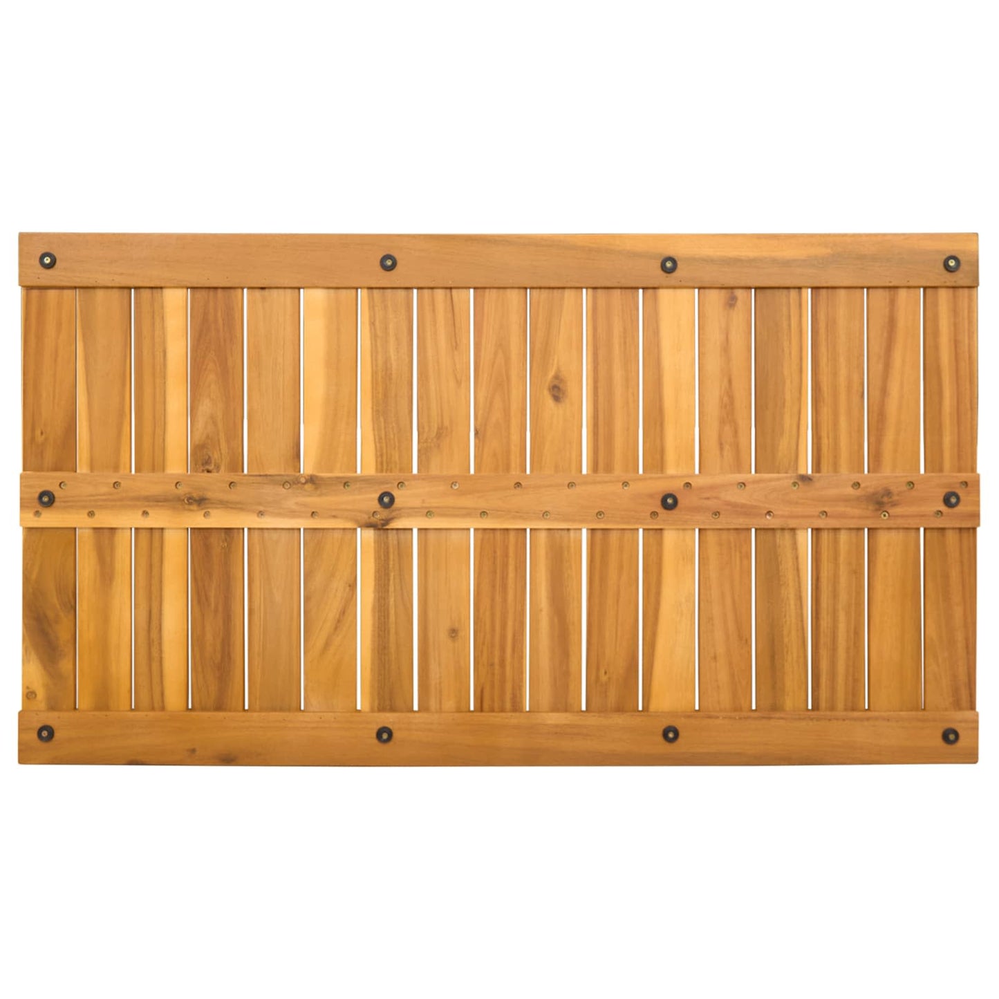 vidaXL Bath Mat Plain Brown 100 x 55 cm Solid Acacia Wood