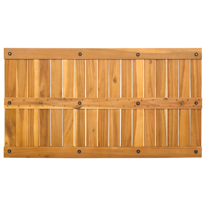 vidaXL Bath Mat Plain Brown 100 x 55 cm Solid Acacia Wood