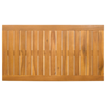vidaXL Bath Mat Plain Brown 100 x 55 cm Solid Acacia Wood