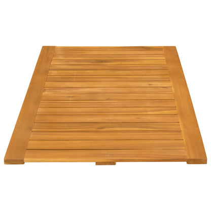 vidaXL Bath Mat Plain Brown 100 x 55 cm Solid Acacia Wood