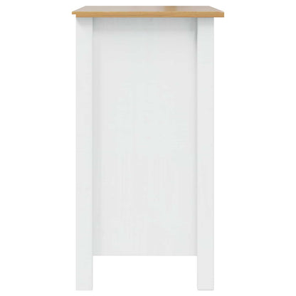 vidaXL Bedside Cabinet HILL White and Honey Brown 46 x 35 x 65 cm