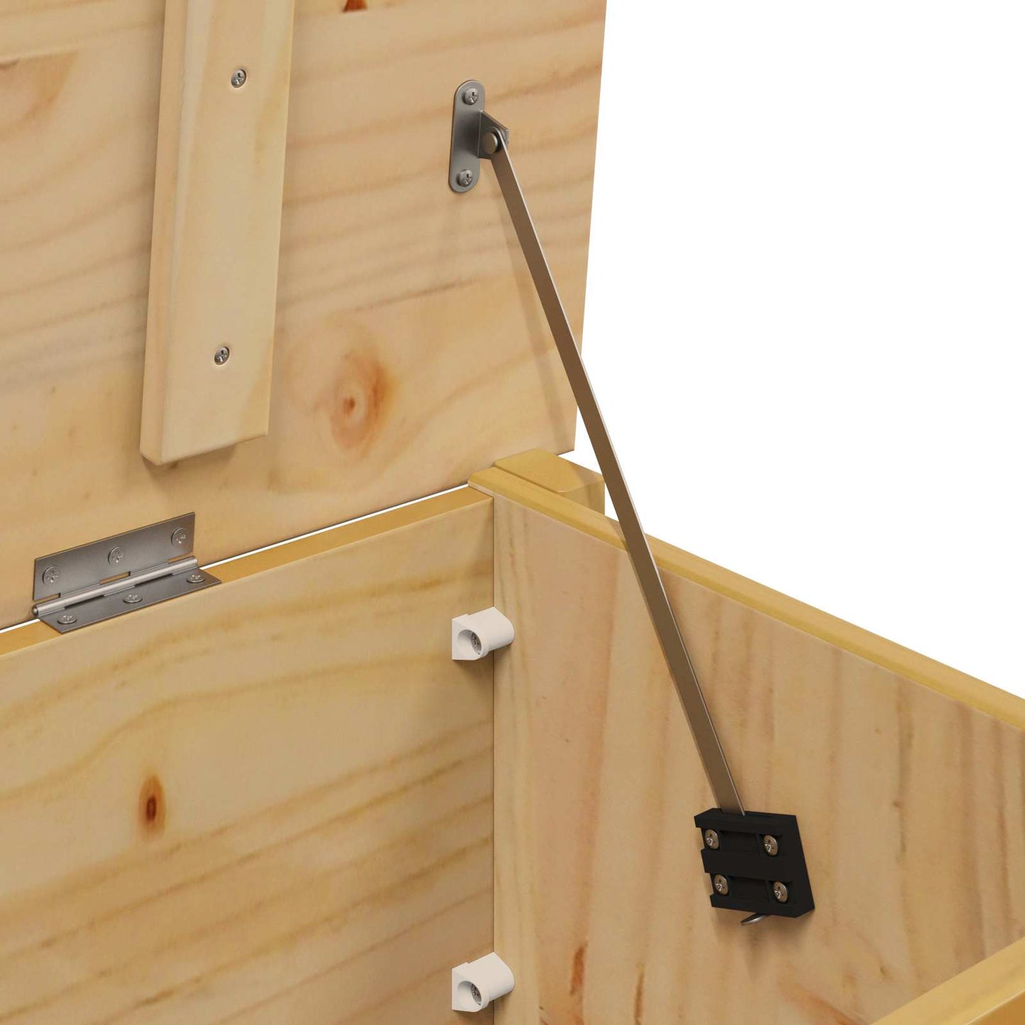 vidaXL Storage Box HILL Honey Brown 90 x 40 x 45 cm Solid Pine Wood
