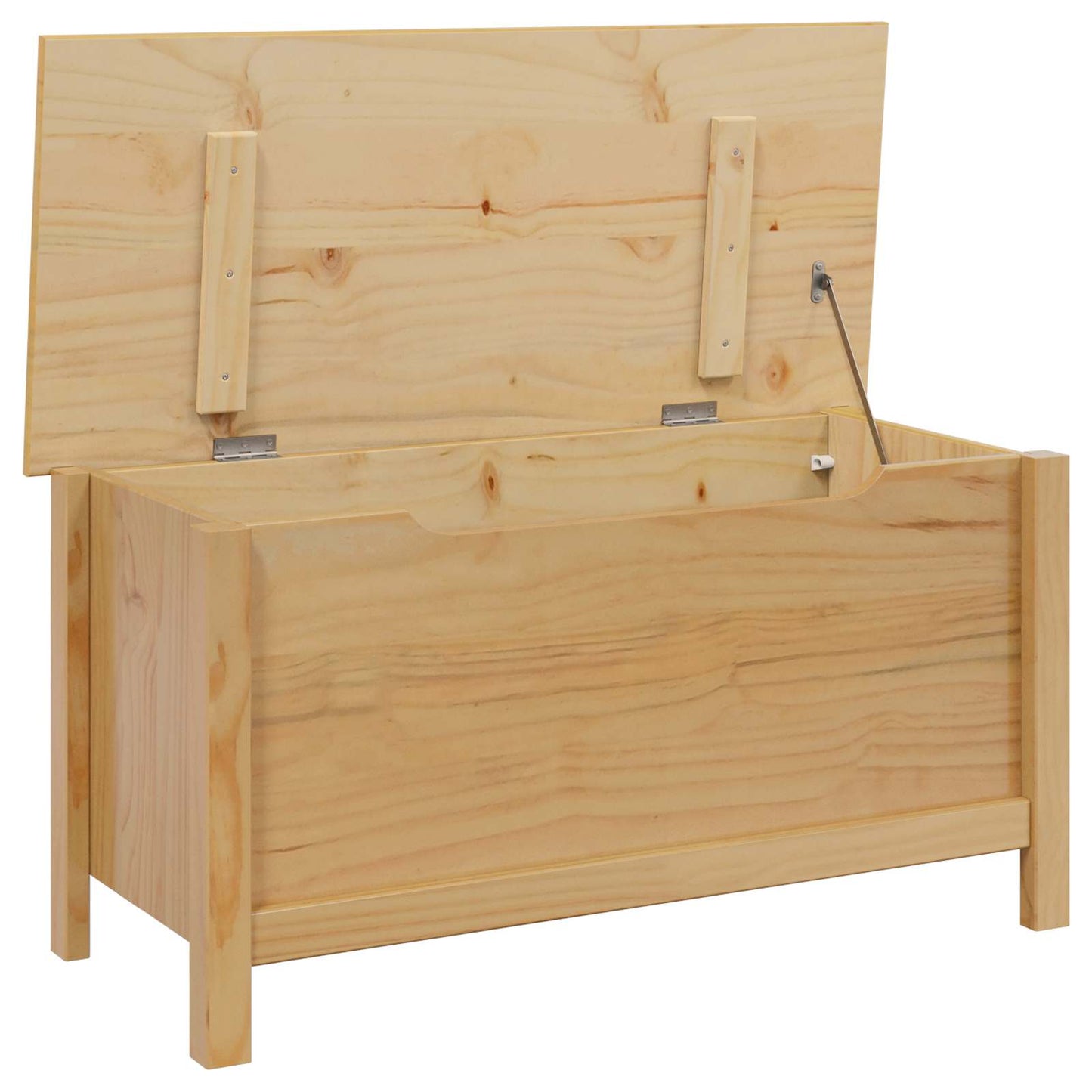 vidaXL Storage Box HILL Honey Brown 90 x 40 x 45 cm Solid Pine Wood