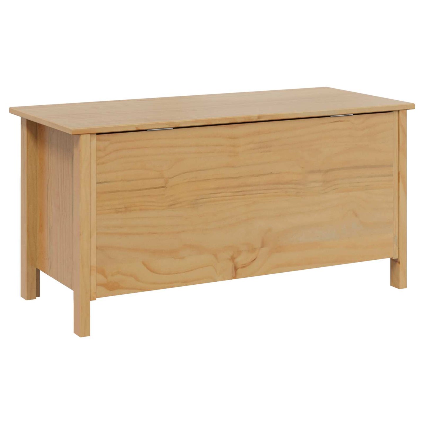vidaXL Storage Box HILL Honey Brown 90 x 40 x 45 cm Solid Pine Wood