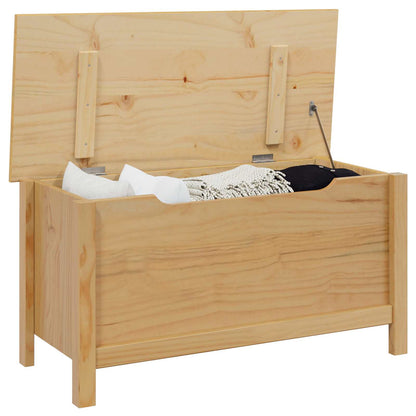 vidaXL Storage Box HILL Honey Brown 90 x 40 x 45 cm Solid Pine Wood