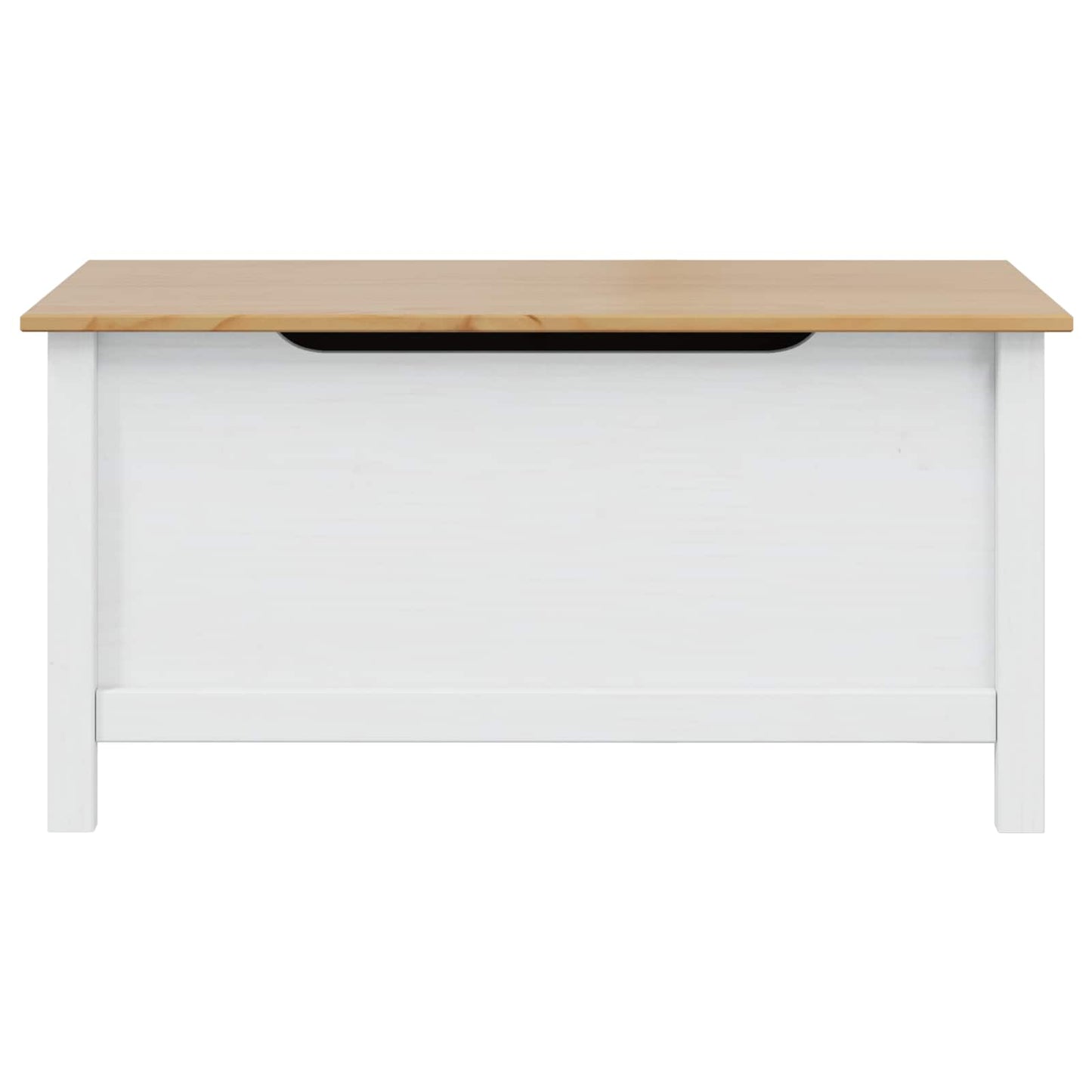 vidaXL Storage Box HILL White and Honey Brown 90 x 40 x 45 cm