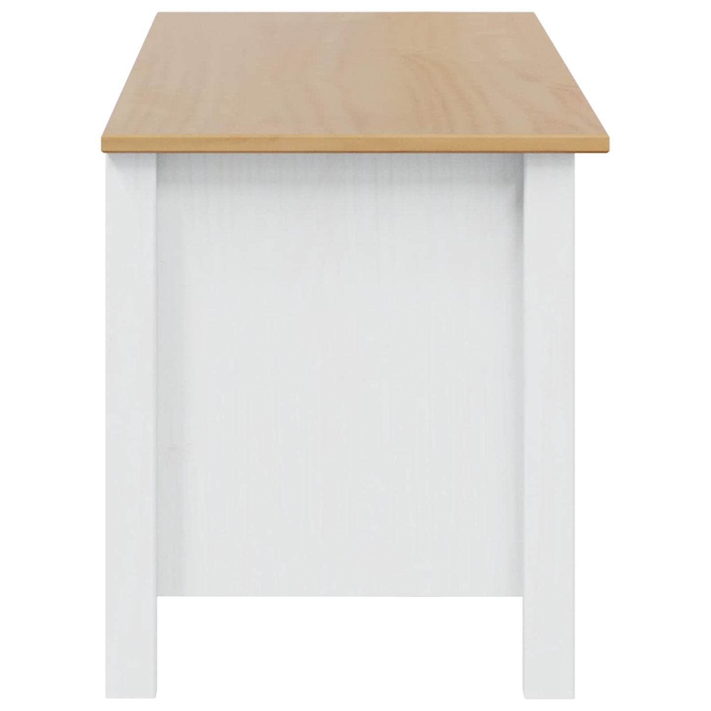 vidaXL Storage Box HILL White and Honey Brown 90 x 40 x 45 cm