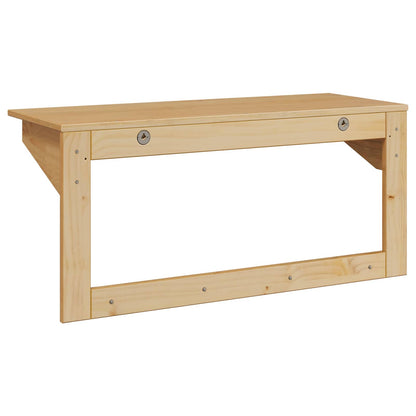 vidaXL Coat Rack HILL Honey Brown 90 x 35 x 41.5 cm Solid Pine Wood