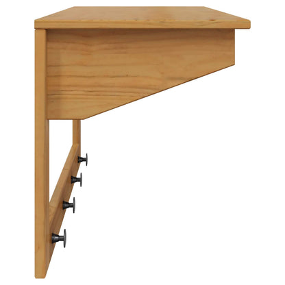 vidaXL Coat Rack HILL Honey Brown 90 x 35 x 41.5 cm Solid Pine Wood