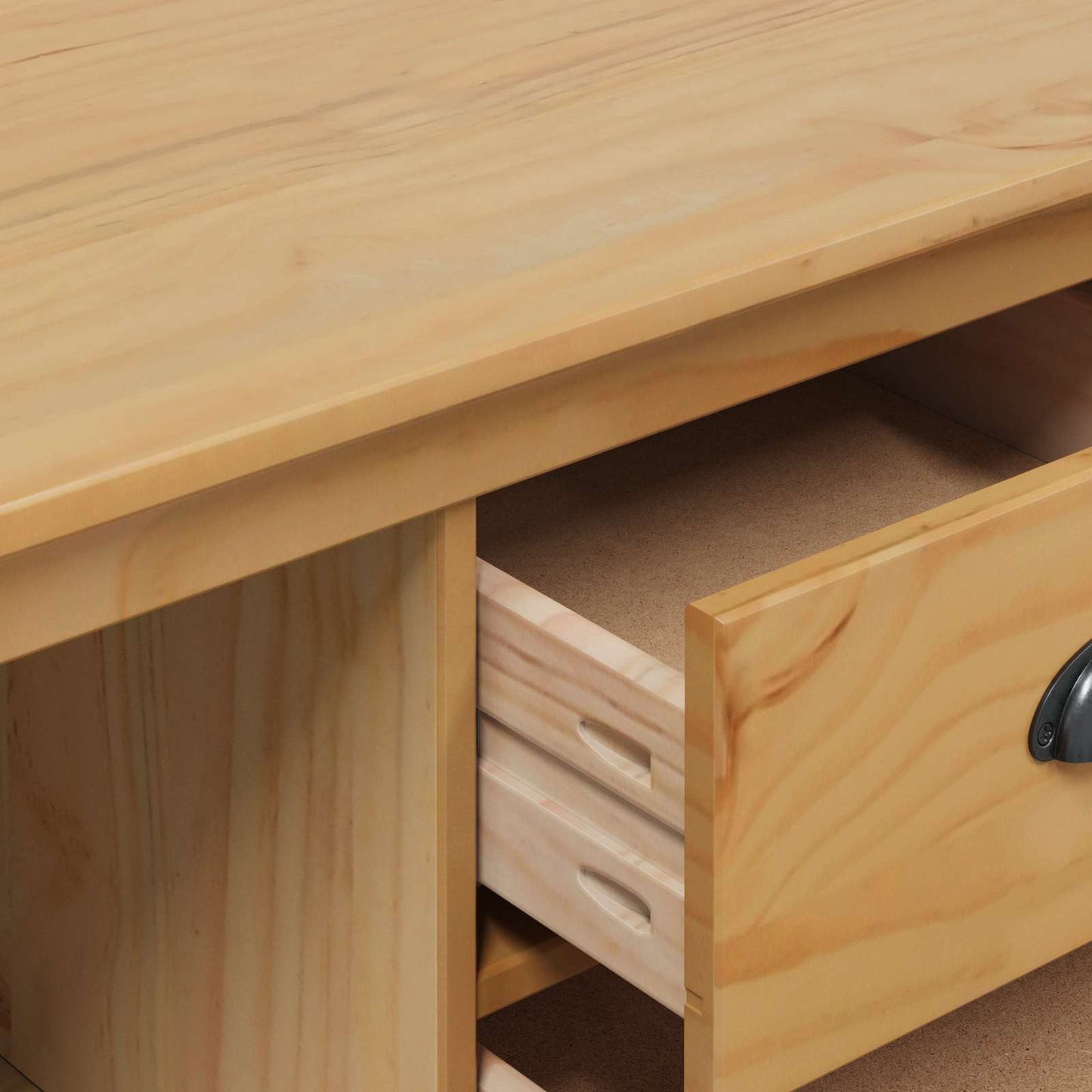 vidaXL Sideboard HILL Honey Brown 154 x 40 x 80 cm Solid Pine Wood