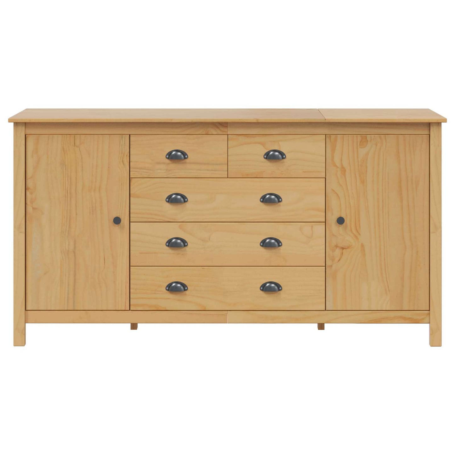vidaXL Sideboard HILL Honey Brown 154 x 40 x 80 cm Solid Pine Wood