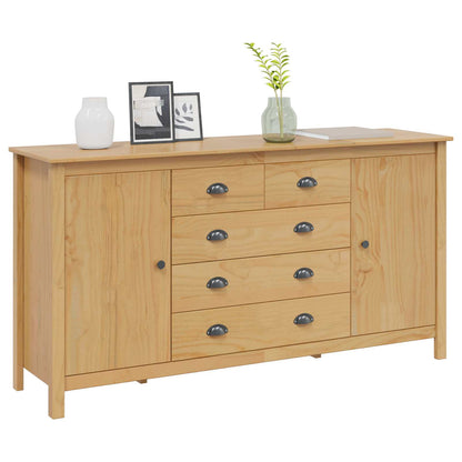 vidaXL Sideboard HILL Honey Brown 154 x 40 x 80 cm Solid Pine Wood