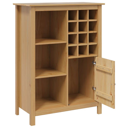 vidaXL Wine Cabinet HILL Honey Brown 79.5 x 40 x 107.5 cm