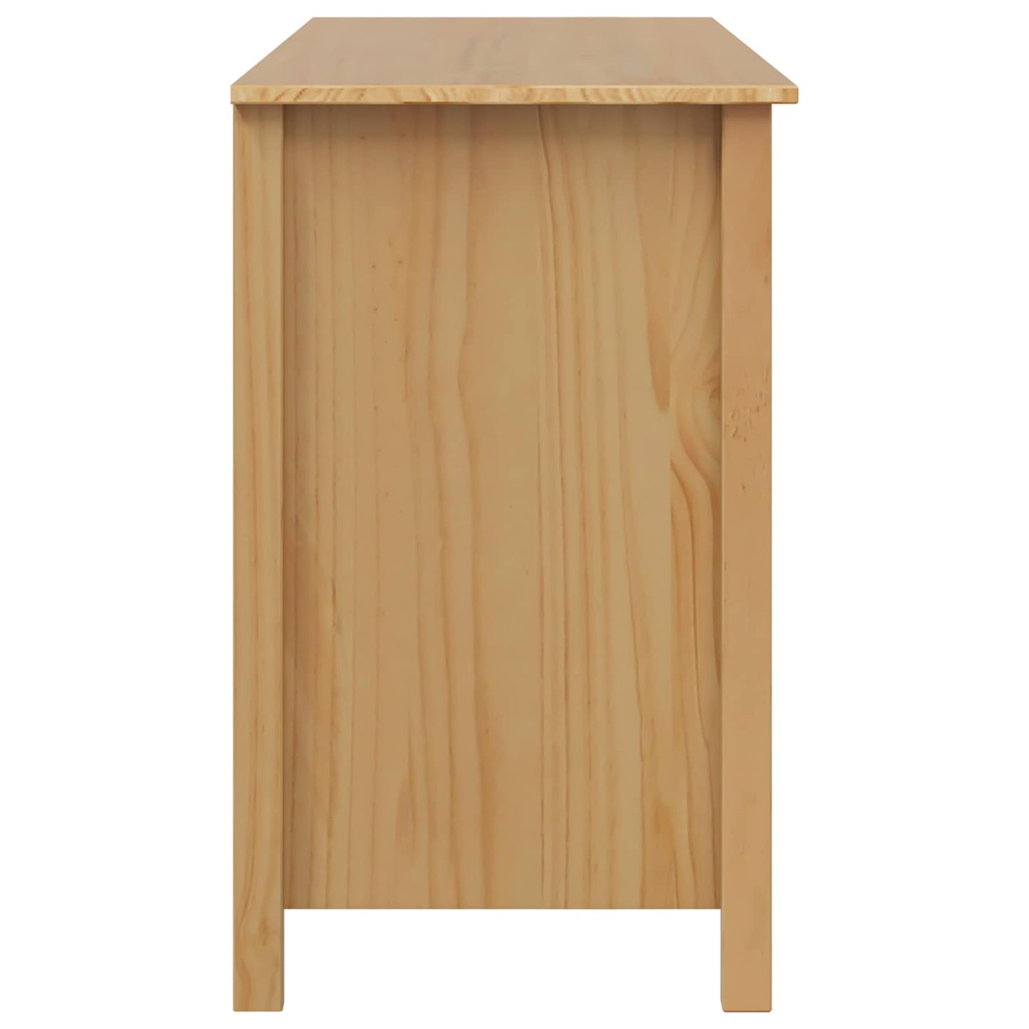 vidaXL Desk with Drawers with Drawer HILL Honey Brown 100 x 45 x 74 cm