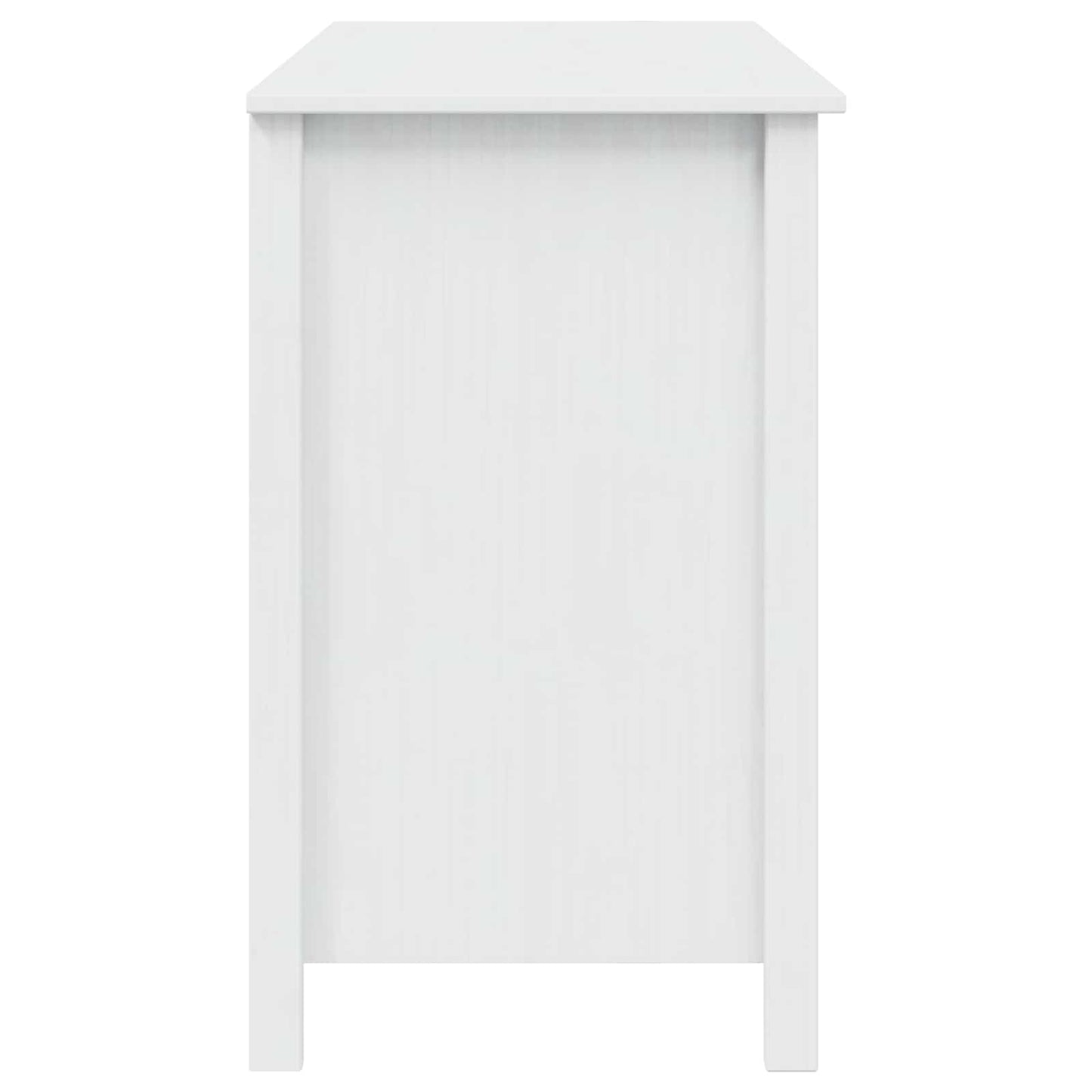 vidaXL Desk with Drawers HILL White 100 x 45 x 74 cm Solid Pine Wood