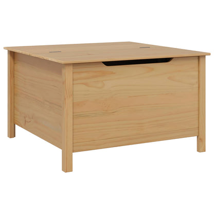 vidaXL Coffee Table with Drawer HILL Honey Brown 79.5 x 79.5 x 49 cm