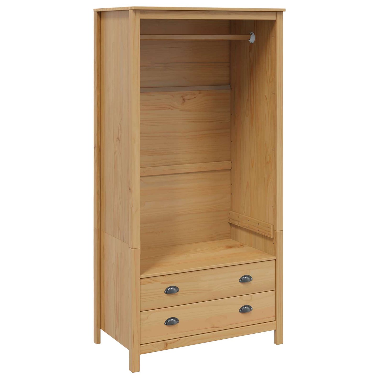 vidaXL Wardrobe HILL Honey Brown 84 x 50 x 170 cm Solid Pine Wood