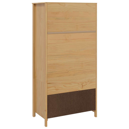vidaXL Wardrobe HILL Honey Brown 84 x 50 x 170 cm Solid Pine Wood