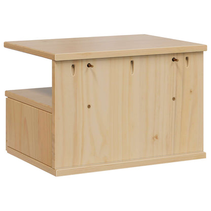 vidaXL Bedside Cabinet with Drawer HILL Honey Brown 40 x 31 x 27 cm
