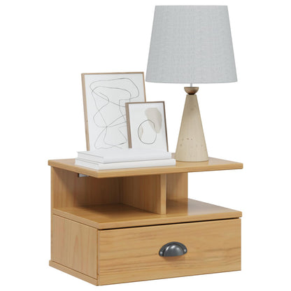 vidaXL Bedside Cabinet with Drawer HILL Honey Brown 40 x 31 x 27 cm