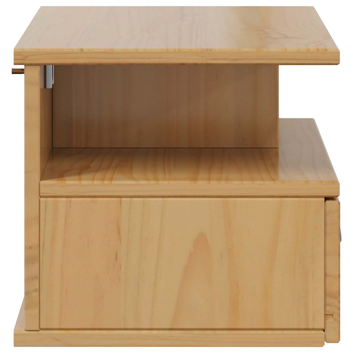 vidaXL Bedside Cabinet with Drawer HILL Honey Brown 40 x 31 x 27 cm