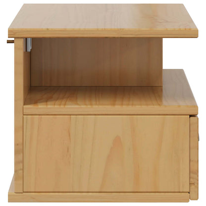 vidaXL Bedside Cabinet with Drawer HILL Honey Brown 40 x 31 x 27 cm