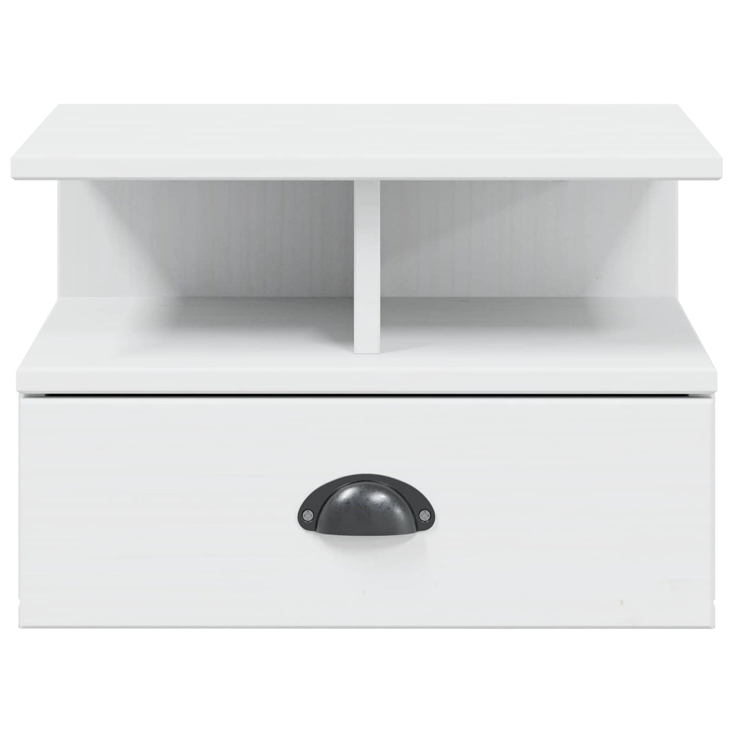 vidaXL Bedside Cabinet HILL White 40 x 31 x 27 cm Solid Pine Wood