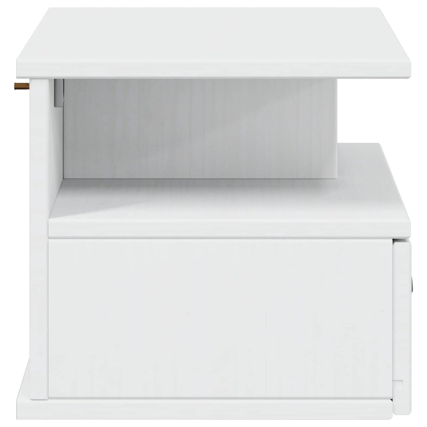 vidaXL Bedside Cabinet HILL White 40 x 31 x 27 cm Solid Pine Wood