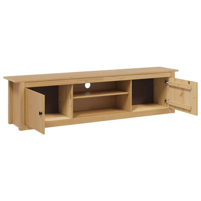 vidaXL TV Rack HILL Honey Brown 158 x 40 x 39.5 cm Solid Pine Wood