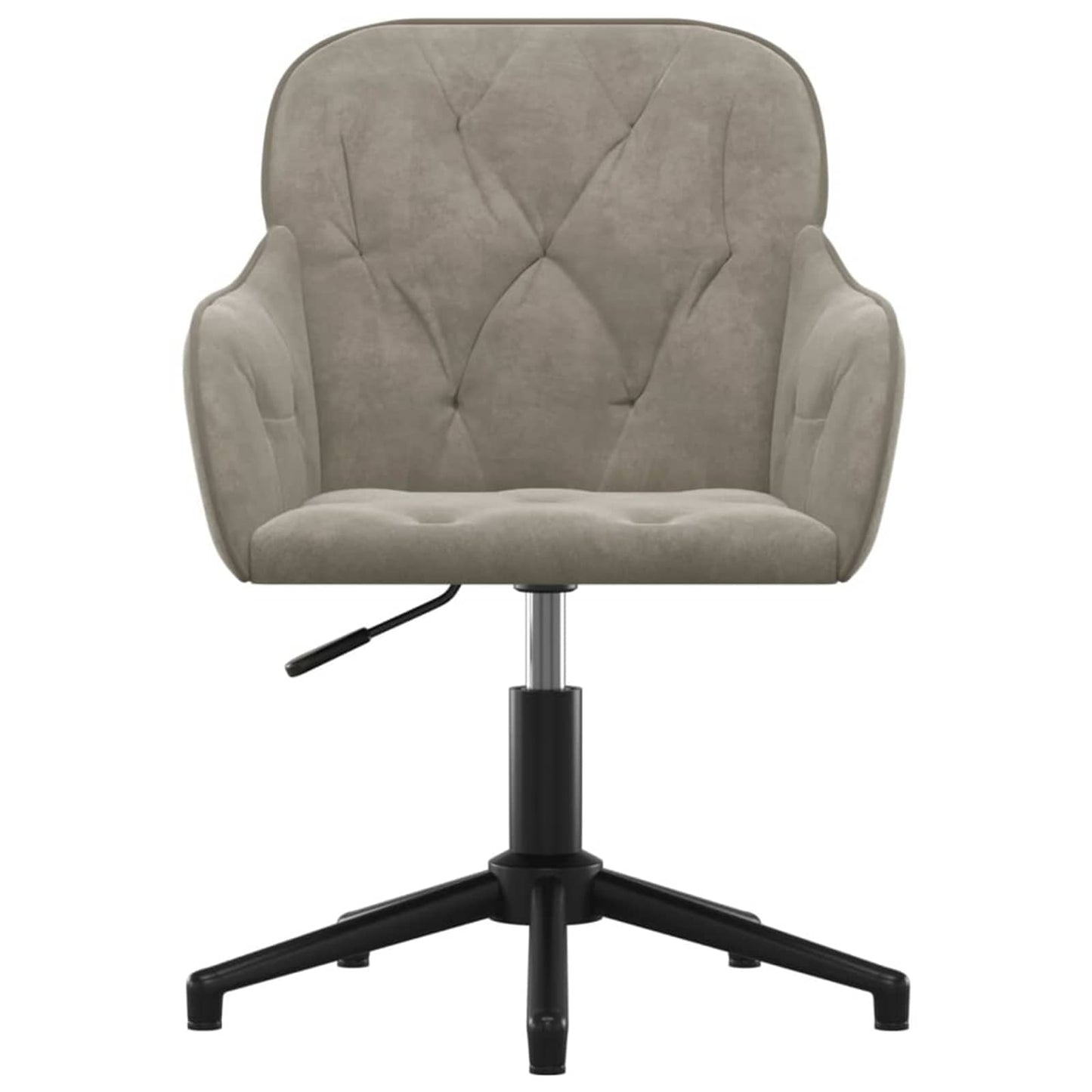 vidaXL Dining Chair 2 pcs Light Grey 55 x 59.5 x 77 cm Velvet