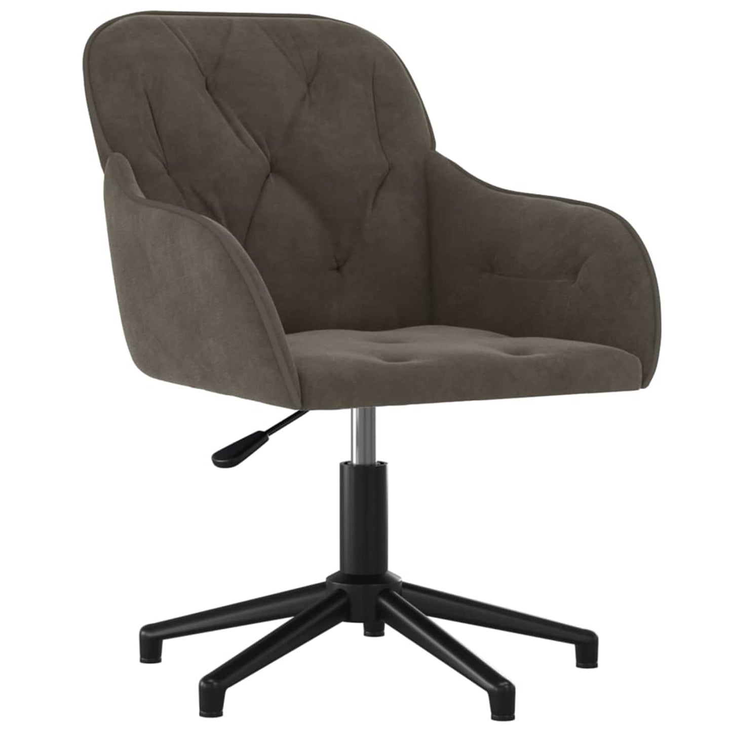 vidaXL Dining Chair 2 pcs Dark Grey 55 x 59.5 x 77 cm Velvet