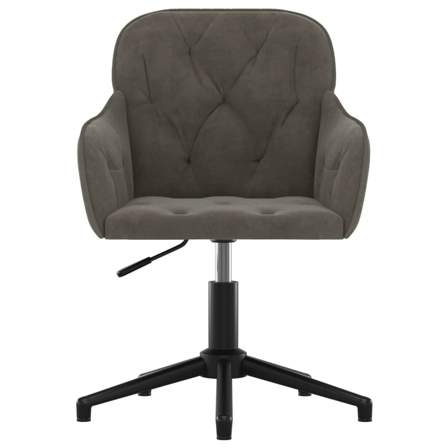 vidaXL Dining Chair 2 pcs Dark Grey 55 x 59.5 x 77 cm Velvet
