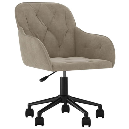 vidaXL Dining Chair 2 pcs Light Grey 55 x 59.5 x 77 cm Velvet