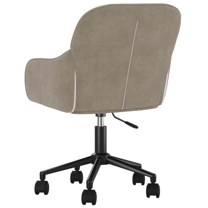 vidaXL Dining Chair 2 pcs Light Grey 55 x 59.5 x 77 cm Velvet