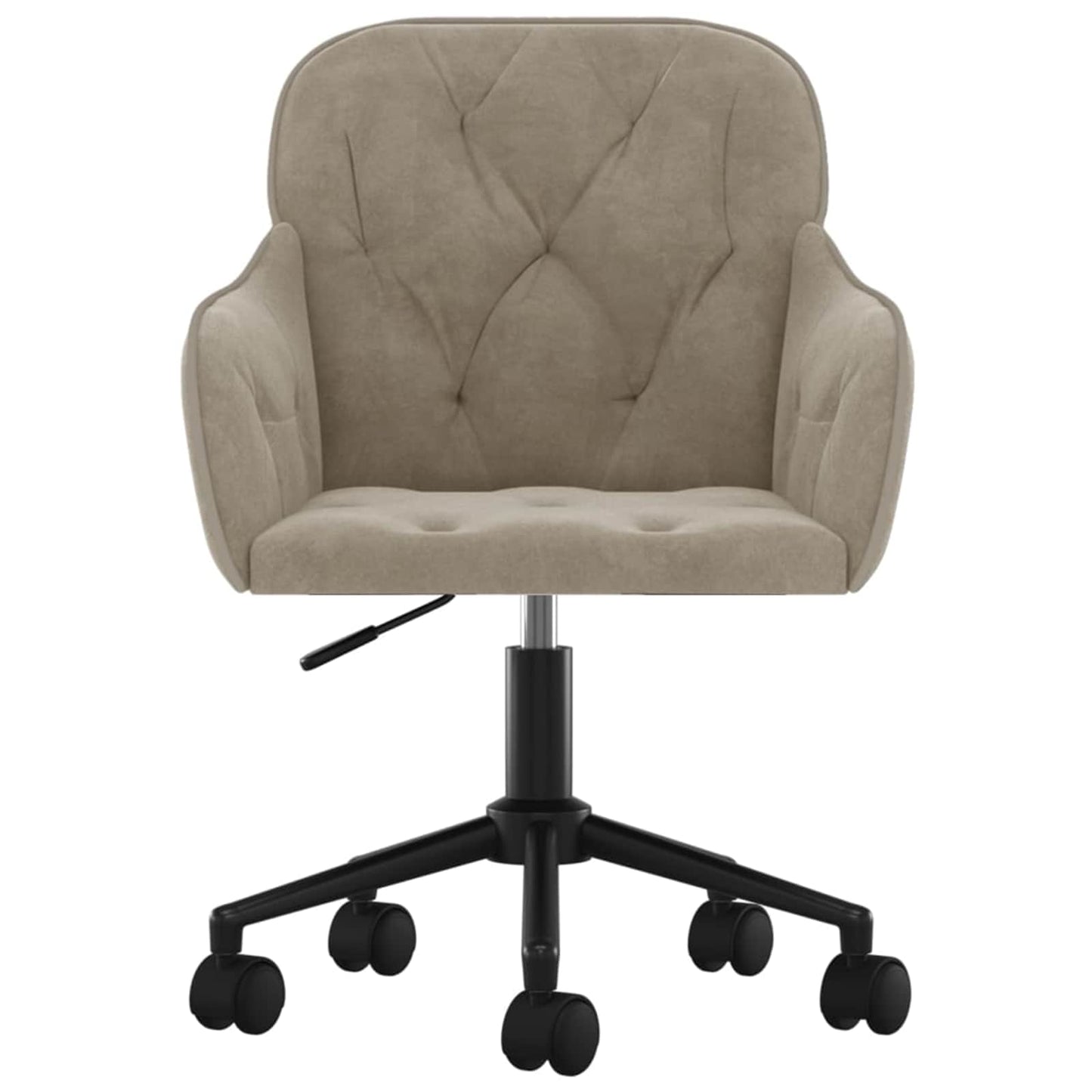 vidaXL Dining Chair 2 pcs Light Grey 55 x 59.5 x 77 cm Velvet