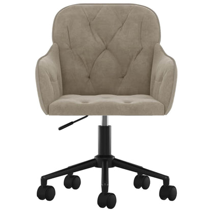 vidaXL Dining Chair 2 pcs Light Grey 55 x 59.5 x 77 cm Velvet