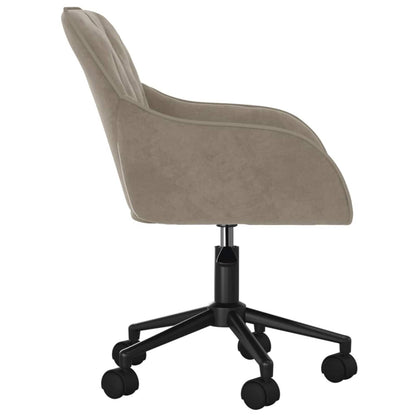 vidaXL Dining Chair 2 pcs Light Grey 55 x 59.5 x 77 cm Velvet