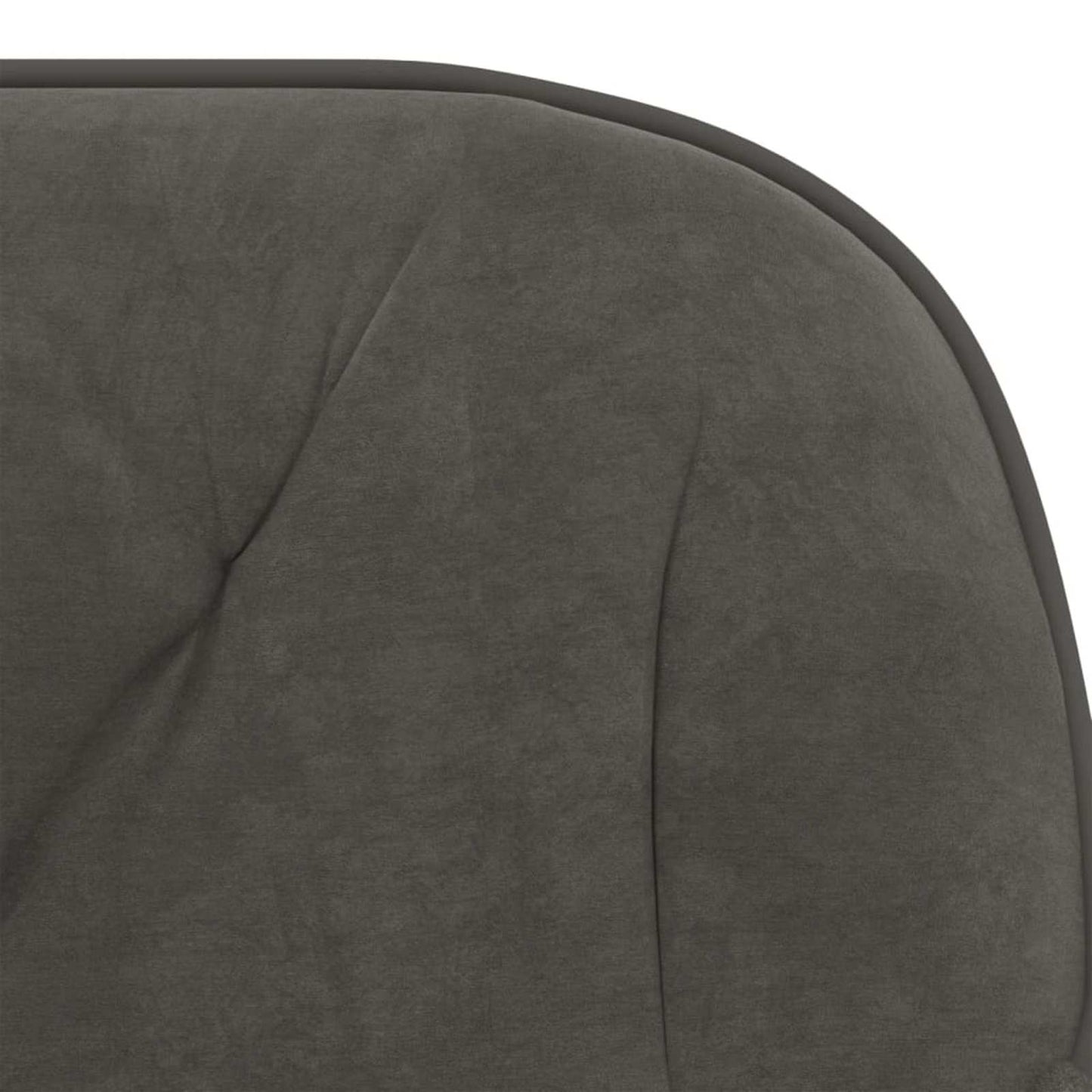 vidaXL Dining Chair 2 pcs Dark Grey 55 x 59.5 x 77 cm Velvet