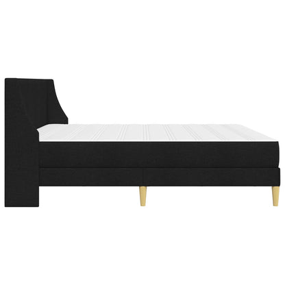 vidaXL Bed Frame with Mattress Black 180 x 200 cm Fabric