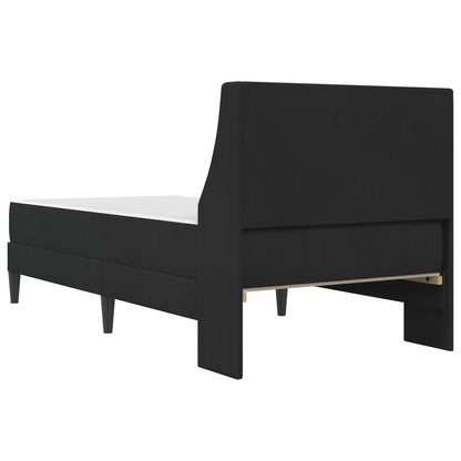 vidaXL Bed Frame with Mattress with Headboard Black 90 x 190 cm Velvet