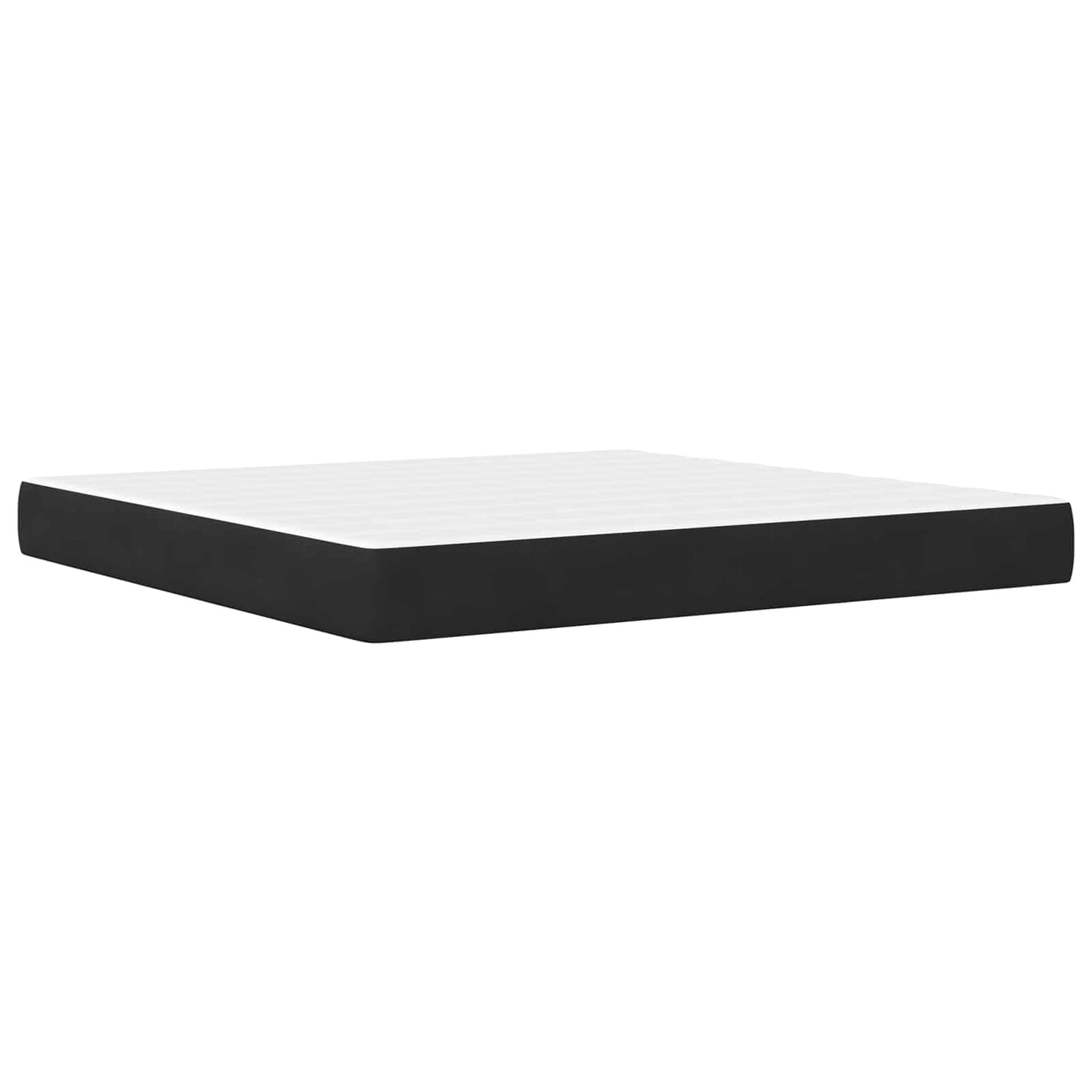 vidaXL Bed Frame with Mattress Black 180 x 200 cm Velvet