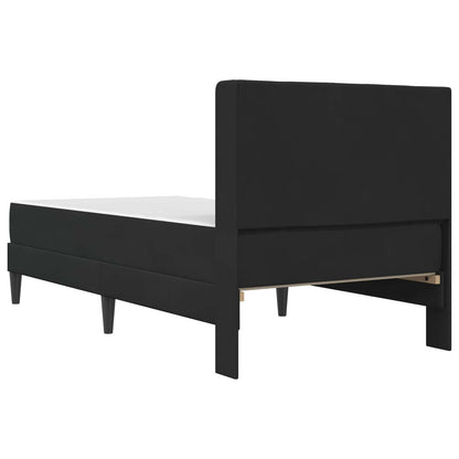vidaXL Bed Frame with Mattress with Headboard Black 90 x 190 cm Velvet
