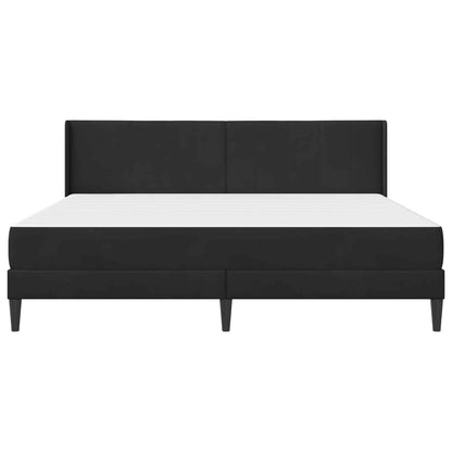 vidaXL Bed Frame with Mattress Black 180 x 200 cm Velvet
