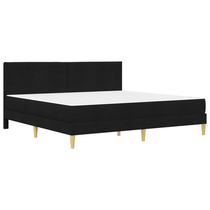 vidaXL Bed Frame with Mattress Black 180 x 200 cm Fabric